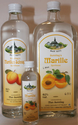 Marillenschnaps 40% Spirituo