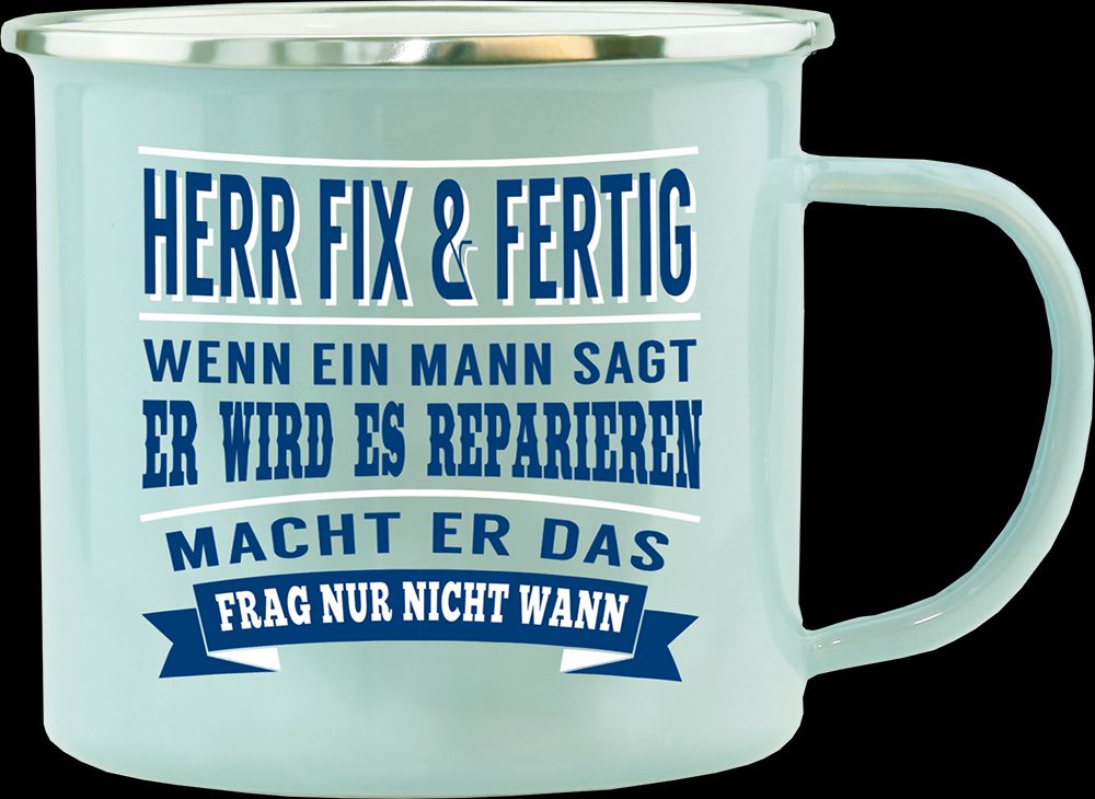 H&H Echter Kerl Becher Herr Fix und Fertig