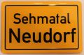 Magnet Ortseingangsschild Neudorf